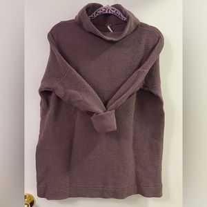 Free People Ottoman Slouchy Tunic Sweater Dusty Purple Size Small